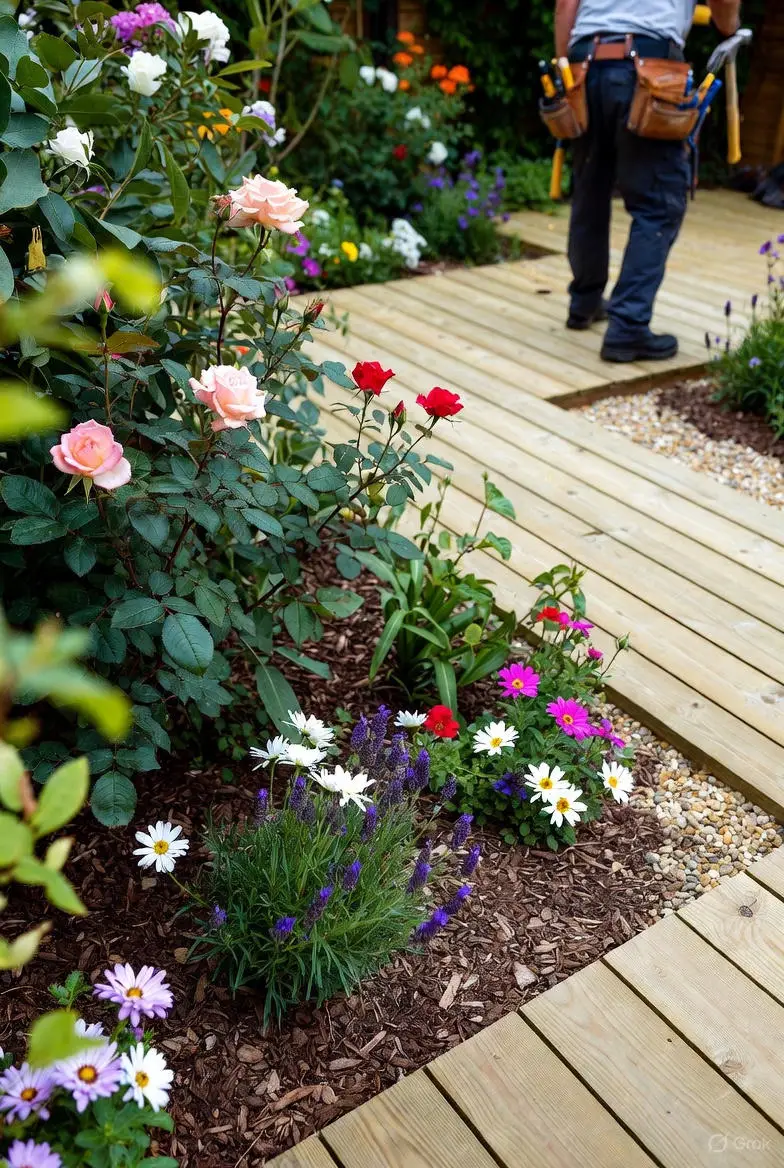 garden with decking